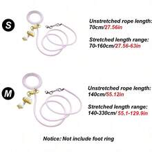 1 Set Lightweight Stretchy Bird Leash For Outdoor, Parrot Flying Tether With Wristband, Leg Strap And Star Cloud Pendant, Gradual Extendable Walking Rope, Suitable For Cockatiel, Parrots, All Seasons - Multicolor - View 6