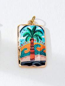 DIY彩色绳线珐琅吊坠套装，女士适用 - 可互换沙滩风和复古风吊坠（鱼、心形、龙虾、樱桃、蝴蝶结） - 绳线项链配件 - 完美打造个性化礼物和创意时尚造型 - 彩色 - 查看 37