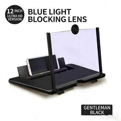 Solid Black Stand 12-Inch Phone Screen Magnifier, High Definition Touch Sensitive Phone Screen Magnifier, Phone Screen Magnifier For Eye Protection Spring Birthday Gift