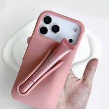 High Quality Soft Touch Silicone Lip Gloss Holder Phone Case For IPhone 17 16 15 14 Pro Max/Pro 16 15 14 Plus 17 Air 15 14, Shockproof & Anti-Drop Back Cover - 吐司 - 查看 5