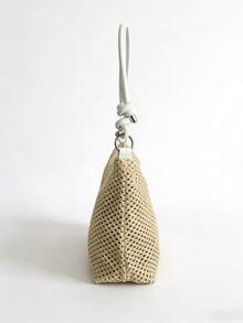 Bohemian Style Handmade Woven Crossbody Shoulder Bag - This Exquisite And Casual Vacation-Style Handmade Zipper Beach Bag Is Spacious, Lightweight And Multi-Functional, Perfect For Travel, Vacation, Beach Outings, Festivals, Shopping And Daily Use. This Is An Absolute Must-Have For Summer Vacations And A Fashionable Beach Accessory, Also An Ideal Mother's Day Gift. - Multicolor - View 11