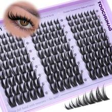 Wispy Bunny Lash Clusters 8-18mm - Soft Individual Eyelash Extensions With Thin Band For A Baddie Manga Look - trắng - Xem 1