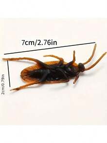 50pcs Realistic Fake Cockroach, Suitable For April Fool's Day And Halloween, These Lifelike Cockroaches Are Great For Indoor And Outdoor Pranks, Applicable To Various Rooms - Brown - View 4