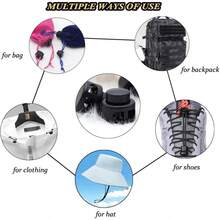 10PCS  Shoelace Buckles, Spring-Loaded Adjustable Buckles, Lazy-Style No-Tie Round Double-Hole Shoelace Clips, Multi-Color Plastic Rope Locks, Double-Hole Spring Stoppers, Sliding Fasteners, Button Rope End Buckles For Drawstring Clothing, Shoelaces, Backpacks, And Lanyards (Mixed Colors), Pig-Nose Bread Adjustable Shoelace Buckles, Spring Buckles. - 查看 8