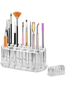 26 Holes Makeup Brush Set With Acrylic Organizer - Soft Synthetic Face & Eye Brushes Kit For Daily & Professional Use - Multicolor - View 8