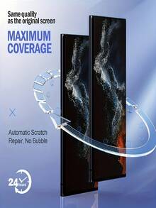 4pcs Back Hydrogel Film For Galaxy S25 S24 S23 S26 Ultra S26 S25 S26 S22 S21 S20 FE Plus Note 20 10+ S23+ S22+ S21+ S20+, Easy To Install, Fingerprint Recognition Compatible, Anti-Scratch, Full Coverage - Clear - View 8