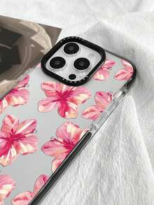1 Peça Capa de Telefone à Prova de Choque com Estampa Transparente de Girassol e Abelha Bicolor na Moda, Adequada para iPhone11 12 13 14 11Promax 12Promax 13Promax 14Promax XR 15 15PRO 15PROMAX 16 16PRO 16PROMAX - Multicolorido - Visão 4