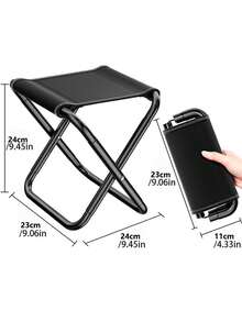 Tabouret pliant portable, chaise pliante légère et compacte pour le camping, la pêche, les files d'attente dans les trains à grande vitesse, le changement de chaussures à la maison, les étudiants en art. Robuste, avec plusieurs options de couleurs, facile à transporter et à ranger. Indispensable pour l'extérieur - Multicolore - Voir 9