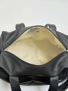 Women's Casual Versatile Commuter Shoulder Bag - Black - View 8