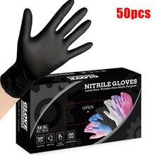30/50/100只装一次性丁腈手套，适用于汽车清洁、家居清洁、擦拭桌子、美容沙发、纹身、厨房清洁，无粉，不含乳胶 - 50pcs - 查看 22
