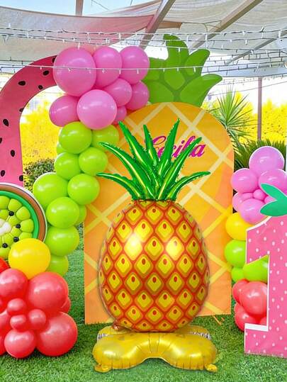 1 quả bóng bay hình quả dứa khổng lồ, thích hợp cho tiệc Hawaii, tiệc sinh nhật, tiệc Luau, tiệc chủ đề nhiệt đới, trang trí tiệc bãi biển, tiệc bể bơi mùa hè, tiệc chủ đề trái cây, tiệc mừng em bé chào đời.