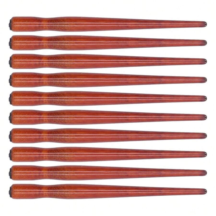 Calligraphy Pen Nib Holder, 10PCS Wooden Comic Pen Nib Holder, Dip Pen Nib Holder For Art Painting English Calligraphy ( Color) - Redwood Color - View 1
