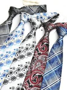 1条佩斯利花纹手工男女通用领带，适合休闲、街头、日常、派对等场合穿着。 - 彩色 - 查看 12