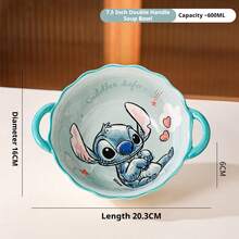 Disney 史迪奇陶瓷餐具套装，家用饭碗，高品质碗碟套装，礼品套装 - 彩色 - 查看 21