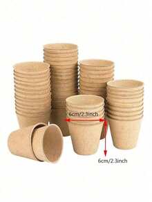 Bộ chậu ươm cây tròn chất lượng cao làm từ bột giấy, chậu ươm cây giống, bộ chậu trồng cây ban đầu, chậu ươm vườn, chậu cung cấp chất dinh dưỡng cho cây, chậu ươm cây con, chậu ươm cây con bằng bột giấy, chậu ươm cây giống, chậu giấy dùng một lần để cắm lá. - A - Xem 4