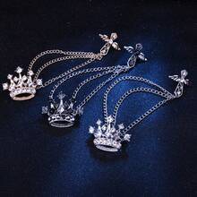 British Style Crown Cross Tassel Brooch, Vintage Lapel Pin For Women And Men - Cross - View 2