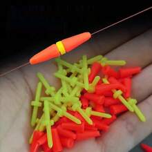 50 Pieces Per Box Rock Sea Fishing Anti Wind Bar Cara Rod Bobber Float Stoppers Fishing Tackle Fishing Float Stoppers Tool Accessories - Multicolor - View 4
