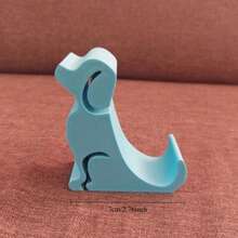 1 pieza Soporte de teléfono con forma de cachorro lindo, soporte estable, sin instalación requerida, estilo minimalista, adecuado para estudiantes y trabajadores de oficina para escritorio, mesita de noche, ver videos y transmisión en vivo - A - Ver 3
