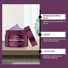 Mascarilla facial hidratante e iluminadora, hidratante, humectante, reafirmante y nutritiva para la piel del rostro, mascarilla de tratamiento tipo crema. - Mascarilla facial - Ver 3