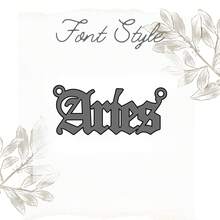 1入時尚不鏽鋼18K金鍍黃色黃道十二宮星座字母吊墜項鍊，適用於女士派對和日常穿著，聖誕禮物 - 金黃色 - 查看 11