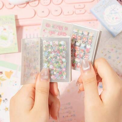 30张/本 PET材质贴纸书，梦幻星空系列丰富元素贴纸，可用于装饰手账、文具、水瓶等