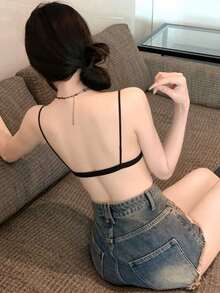 2026夏季新款性感豹纹吊带背心，街头Y2K风格露背露脐短款露腰上衣，美式性感无钢圈文胸，适合日常穿着、海滩度假 - 豹紋色 - 查看 6