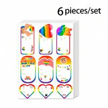6pcs/Set LGBT Pride Stickers, Same- Love Colorful Waterproof Stickers/Labels For Laptop, Water Bottle - View 10