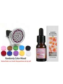 1 Set, Difusor de Coche Colgante, Difusor de Aceite Fragante de Clip para Coche, Ambientador de Rejilla de Ventilación de Coche, Incluye 10 Almohadillas de Aroma Mixtas, Nuevo Modelo, Regalo, Difusor de Coche + Set de Aceites Esenciales, Regalo de Cumpleaños/Graduación - Multicolor - Ver 22