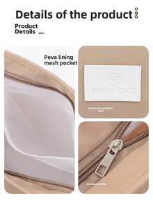 1pc Japanese Style Lunch Box Bag, Hand-Held Insulated Bento Bag, New Large Capacity Waterproof Office Worker Commuting With Food Picnic Bag - Multicolor - View 9