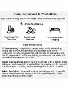 1pc Minimalist Versatile Metal Letter Chain Necklace, Suitable Gift For Women - 16720 - View 8