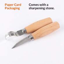1 Set Curved Carving Knives, DIY Wood Carving Tools, Handmade Craft Tools, Wood Carving Knife, Essential Gardening Tools - A - View 5
