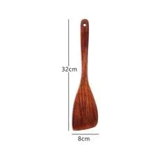Wooden Tableware, Non-Stick Cookware, Wooden Spatula, Kitchenware, Kitchen Accessories, Kitchen Tools, Kitchen Essentials - Wood Color - View 5
