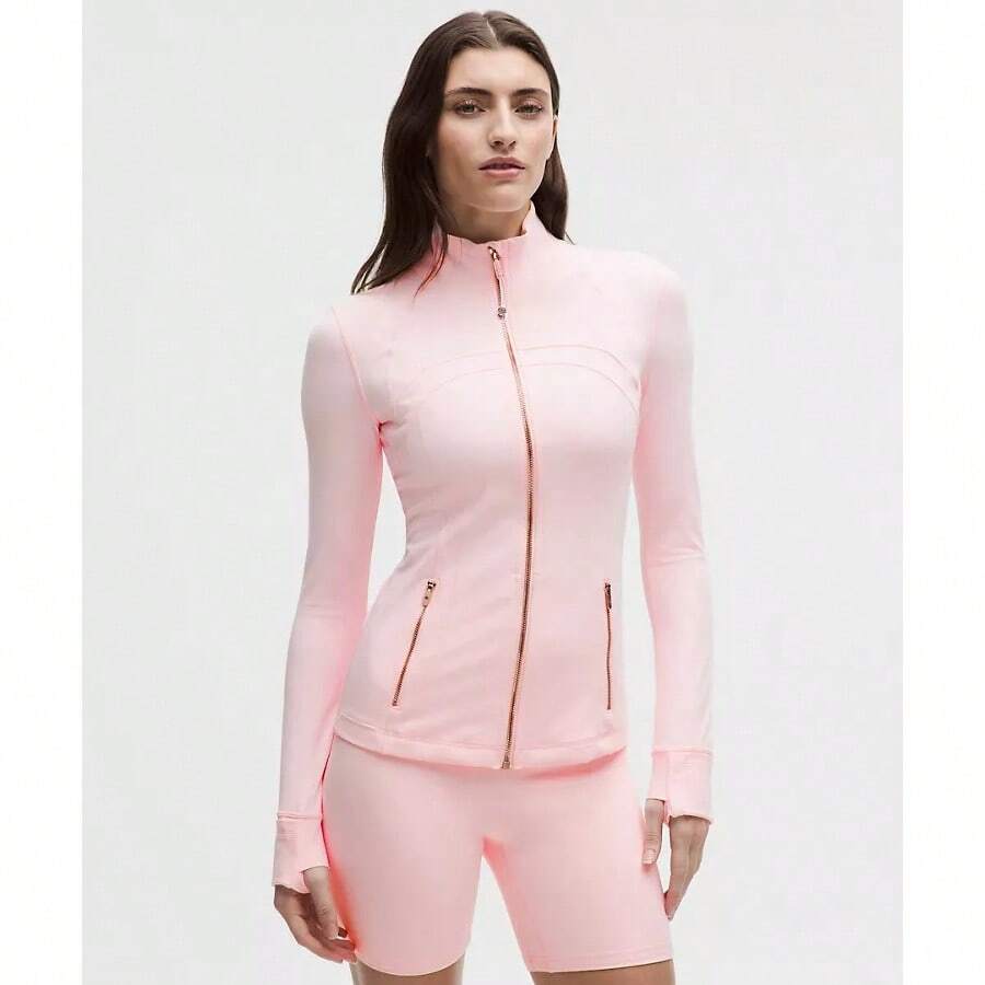 lululemon Define Cropped Jacket Nulu - Perla rosa/Oro rosa - Ver 1