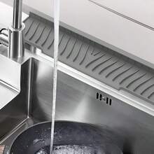 可折叠硅胶排水垫，水龙头防溅罩，窄水槽斜面排水垫，台面排水垫，厨房配件 - 多色 - 查看 3