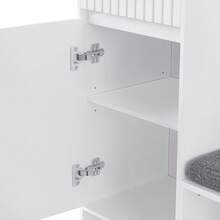 Wardrobe Set, Complete Hallway Wardrobe Set With Bench, 4 Coat Hooks, Doors And Drawers - White, Compact Dimensions 100*180*35 Cm (Width*Height*Depth) - White - View 6