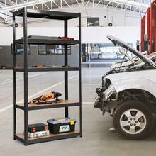 Heavy Duty Garage Storage 5 Tiers Organizer Metal Shelving Shelf 110 X45 X180cm - As Pic - View 1