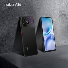 nubia 努比亚，智能手机，Blade A36 星云黑，解锁版，安卓 15 系统，（4GB RAM + 8GB Fusion 存储）+ 64GB ROM，5000mAh 电池，双卡双待 4G，支持 NFC，4G LTE，全球版，新品上市 - 黑色 - 查看 8