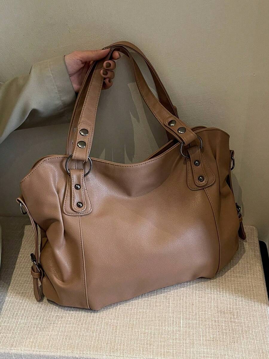 Nova Chegada Bolsa Tote Casual Minimalista de Grande Capacidade