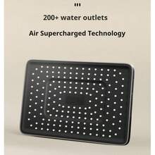 Black Home Shower Head With High Flow & 4 Adjustable Spray Modes, Multifunctional Shower Set - Black - View 5