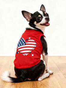 LUCKIE PAL Set de 2 piezas Chaleco de mascota con estampado de elemento estrella original, adecuado para Chihuahuas y perros pequeños, prevención física de pulgas, reduce la pérdida de pelo, aislamiento y transpirable, ropa interior y exterior para perros - Multicolor - Ver 3