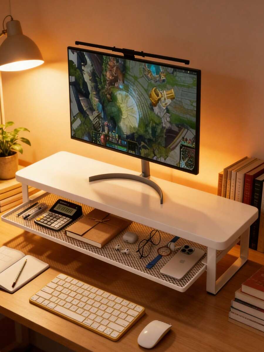 Desk And Drawer Storage - أبيض - مشاهدة 1