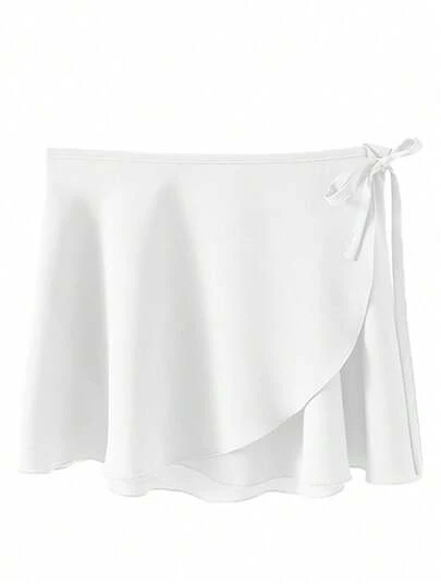 balletto 松紧腰系带芭蕾舞裙，一体式芭蕾舞练习裙，舞蹈表演服 白色 春季