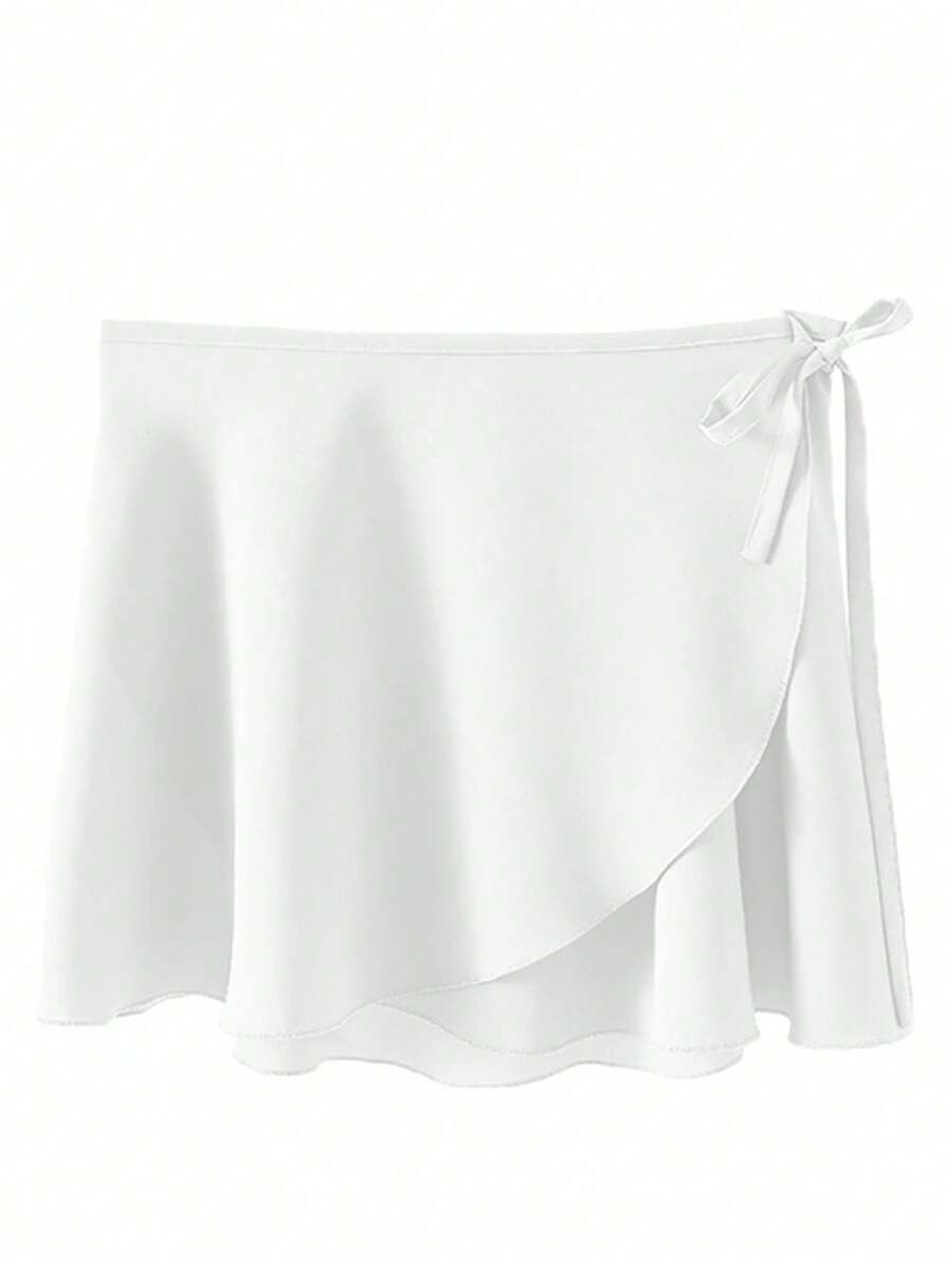 balletto 松紧腰系带芭蕾舞裙，一体式芭蕾舞练习裙，舞蹈表演服 白色 春季 - 白色 - 查看 1