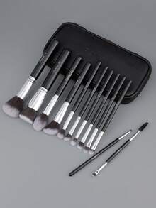 Bộ 12 cọ trang điểm chuyên nghiệp cao cấp, cọ tán kem nền, phấn mắt và phấn má hồng, kèm túi đựng. - Nhiều màu - Xem 2