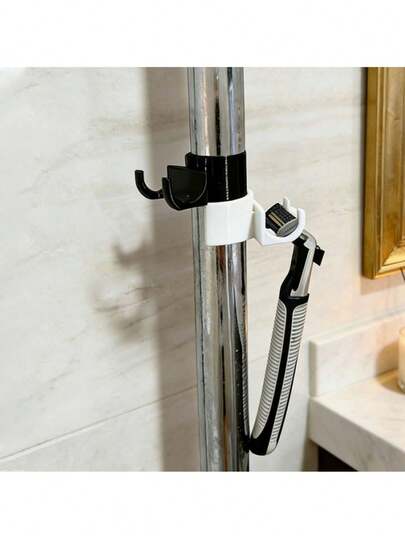 1pc Razor Holder That Clips Shower Lift Rod Features A Non-Slip, Stable, And No-Drill Design Portable For Travel And Ideal For All Scenarios Including Dorm Storage