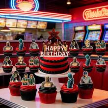 1set/25pcs Happy Birthday Decoration Set, Party Decorations, Birthday Theme, The Perfect Holiday Gift, A Present For Fans And Friends - Multicolor - View 1