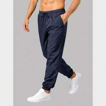 Men's Athletic Tactel Pants With Pockets – Lightweight, Comfortable - Navy Blue - View 3