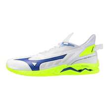 - Zapatos de Balonmano Wave Mirage 5 - Blanco y azul - Ver 1