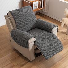 1PC Soft Plush Edge Sofa Protection Pad, Quilted Couch Cover For Single Seat, Pet-Friendly Furniture Slipcover With Non-Slip Design - Multicolor - View 14