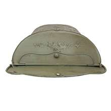 Creative Co-Op DA3571 Aqua Embossed Tin Letter Box - Verde - Ver 3